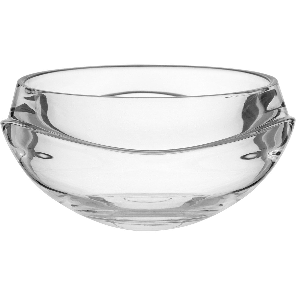 Centro de Mesa de Vidro Transparente 12x24cm Decorativo