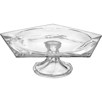 Centro de Mesa Oasis em Vidro Transparente 11x33x33cm - Elegante