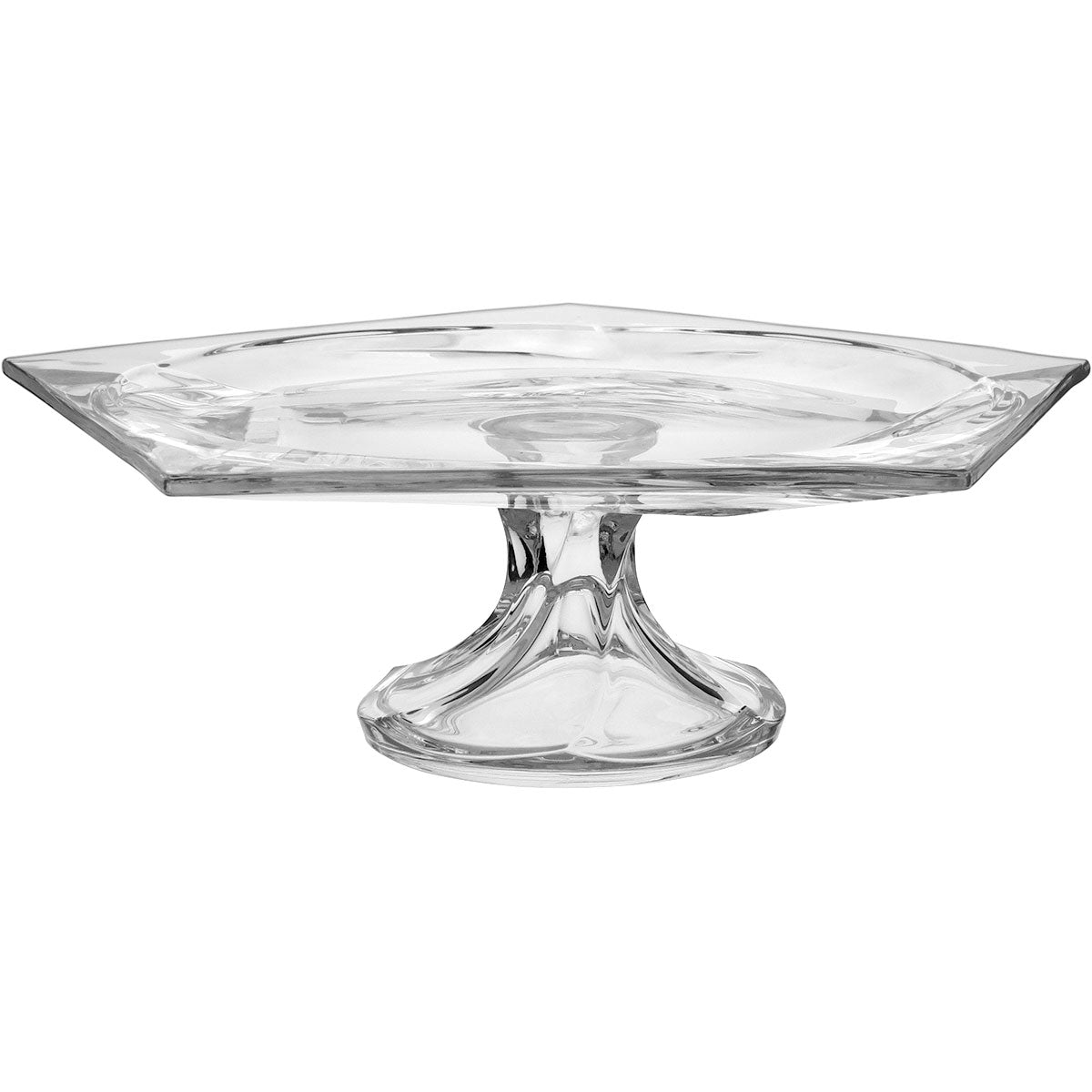 Centro de Mesa Oasis em Vidro Transparente 11x33x33cm - Elegante