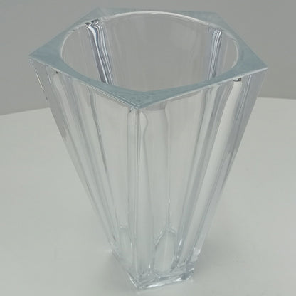 Vaso de Vidro Transparente Oasis 30x17cm para Decoração Elegante