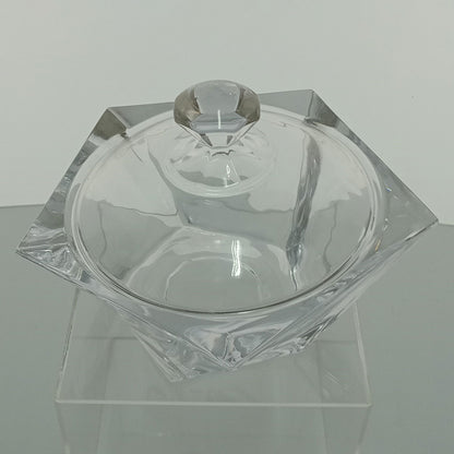 Potiche de Vidro Transparente Oasis 15x20cm com Tampa