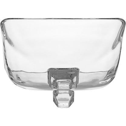 Manteigueira de Vidro Transparente 9x17cm - Elegante e Funcional