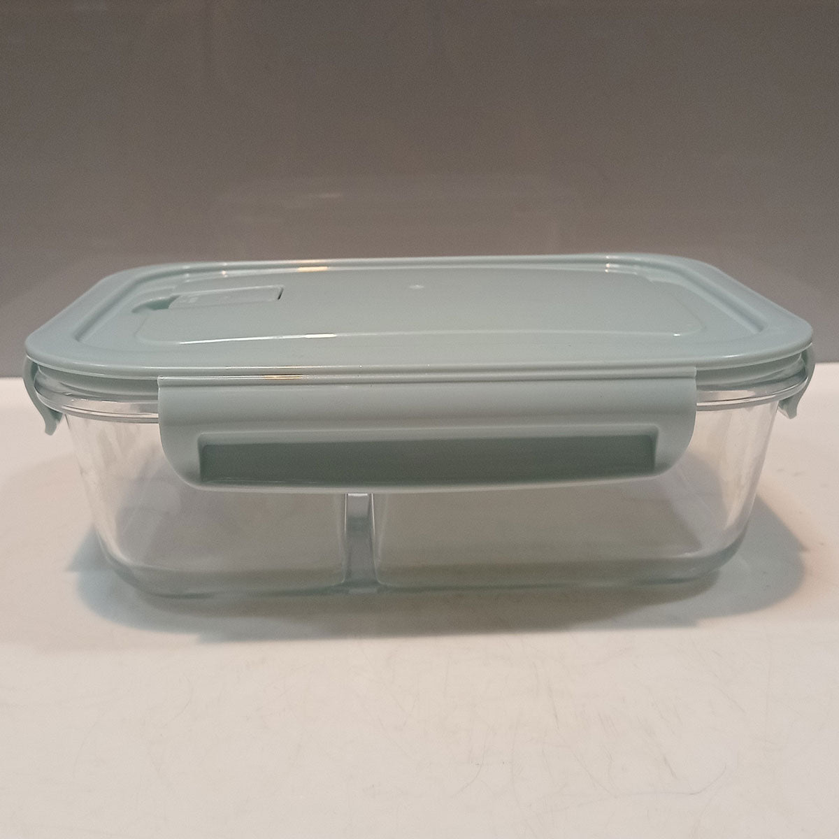 Pote Hermético de Vidro Temperado 1L com 2 Divisões Transparente