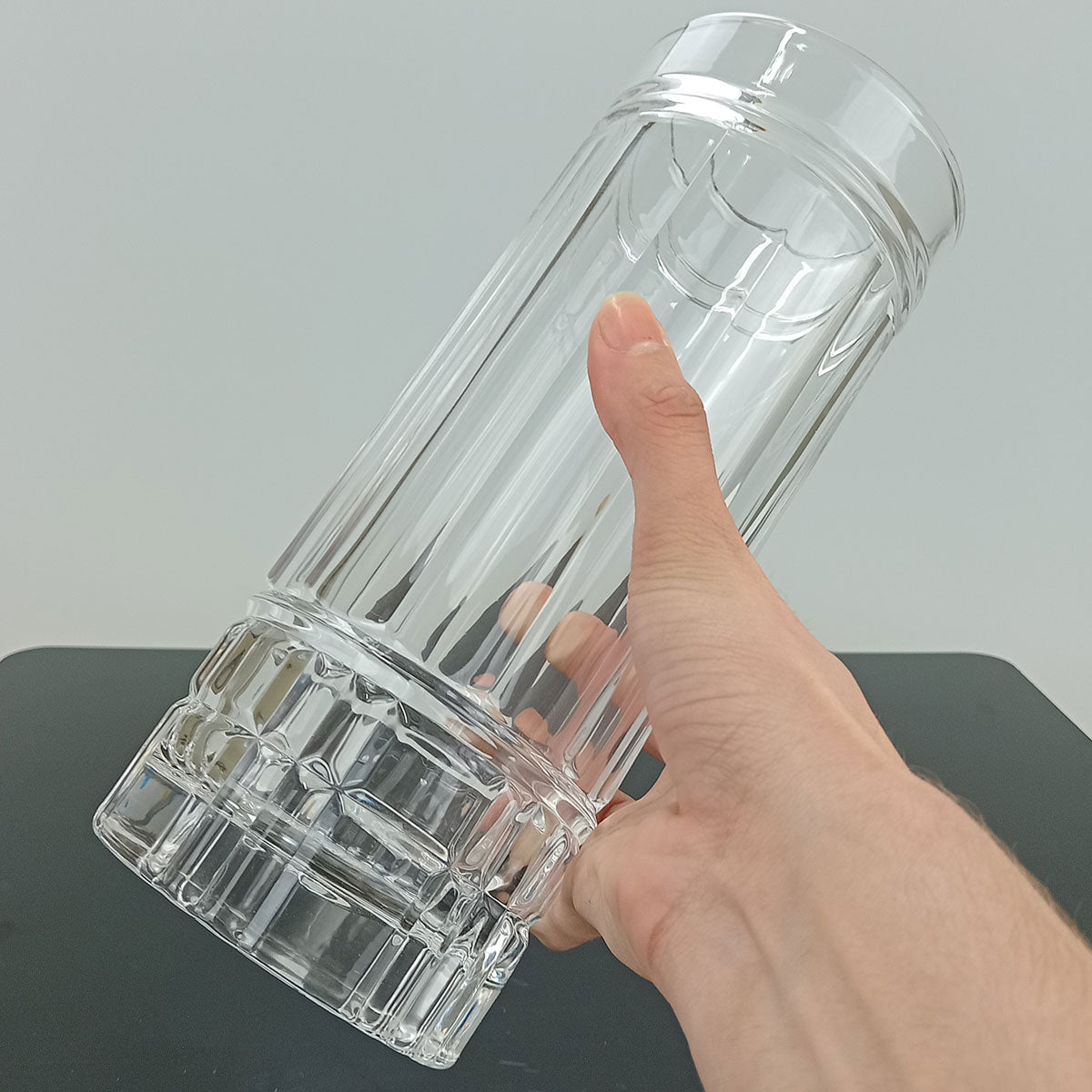 Vaso Vidro 24x10x10cm Transparente