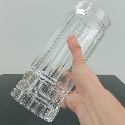 Vaso Vidro 24x10x10cm Transparente