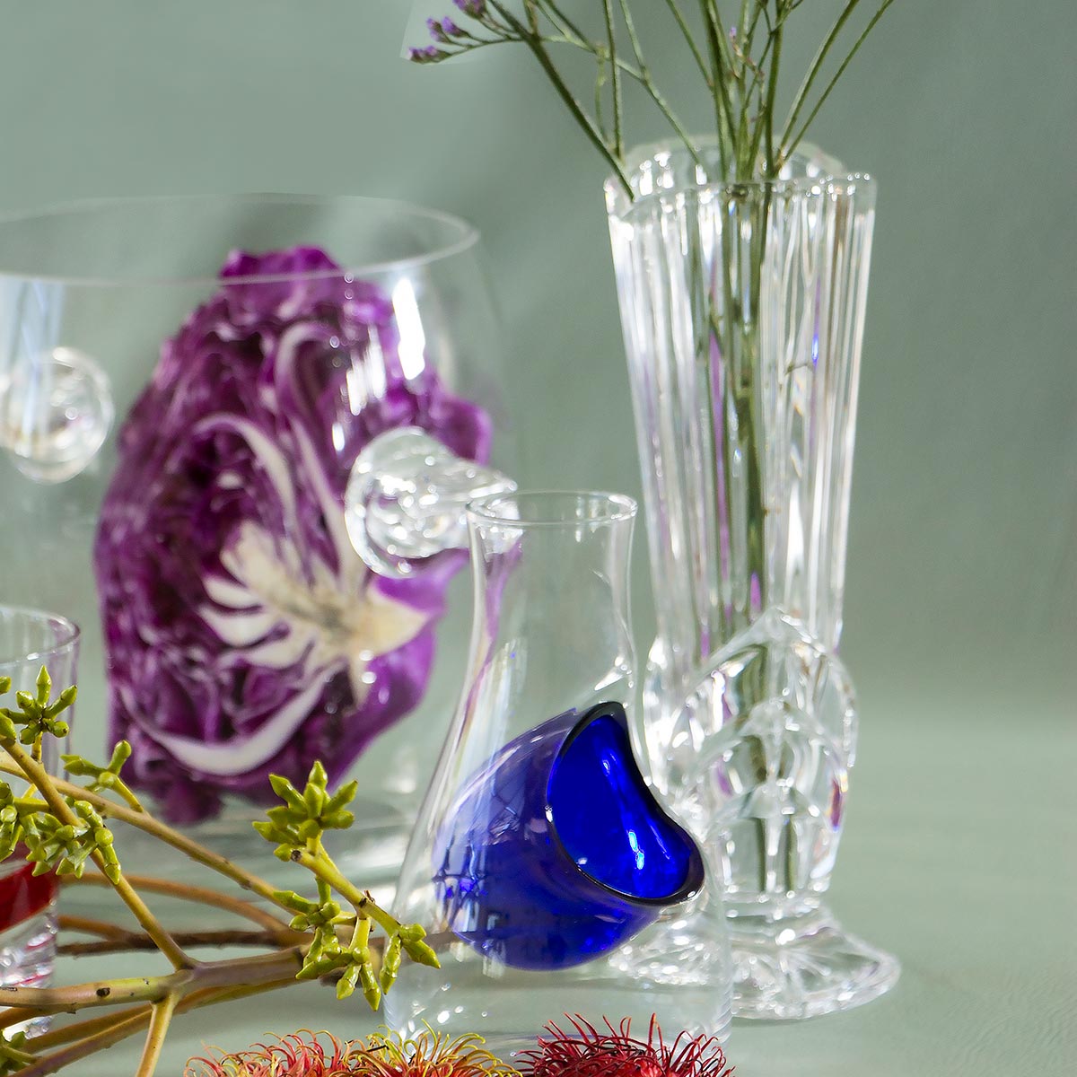 Vaso Vidro 20x7x7cm Transparente