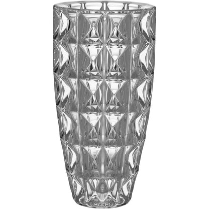 Vaso Dalia Vidro Transparente 27x14cm para Arranjos Florais