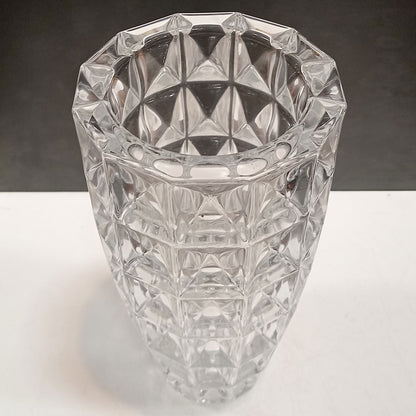 Vaso Dalia Vidro Transparente 27x14cm para Arranjos Florais