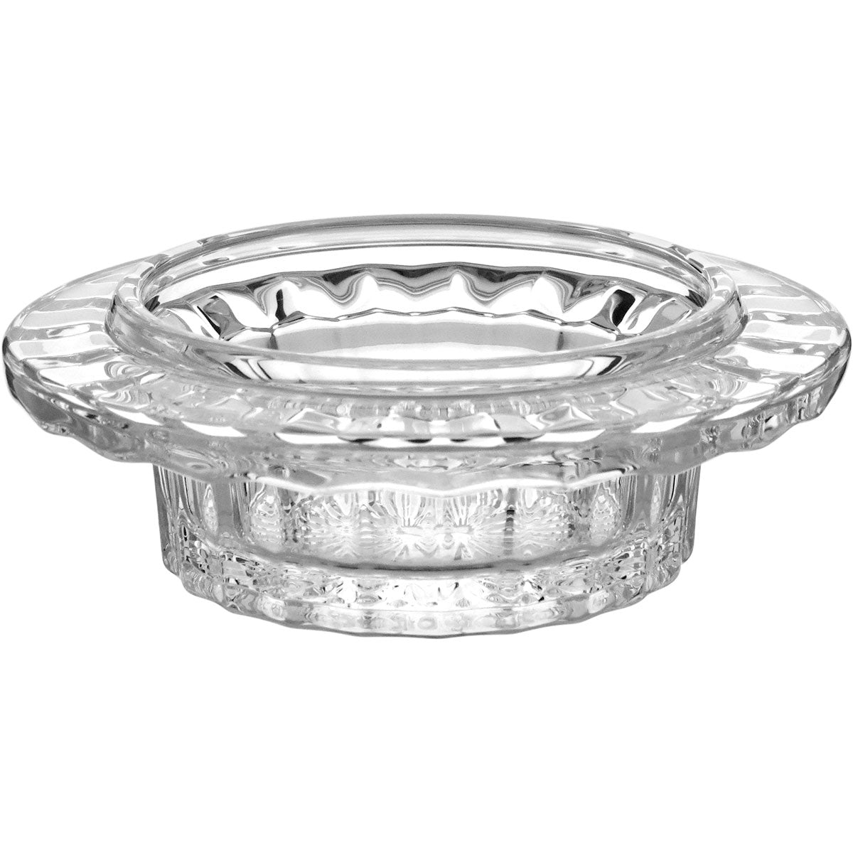 Manteigueira de Vidro Transparente 13x12x12cm com Tampa - Elegante