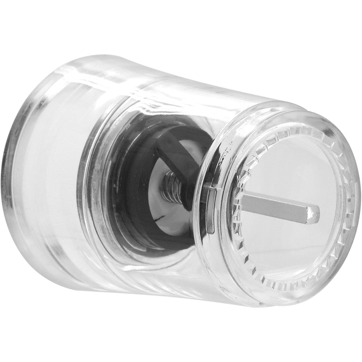 Moedor de Sal e Pimenta Plástico Transparente 18x6cm Mecanismo Ajustável