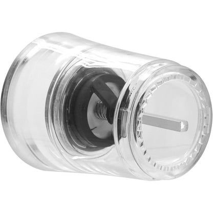 Moedor de Sal e Pimenta Plástico Transparente 18x6cm Mecanismo Ajustável