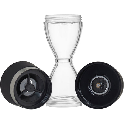 Moedor de Pimenta Plástico Transparente 18cm - Compacto e Ajustável