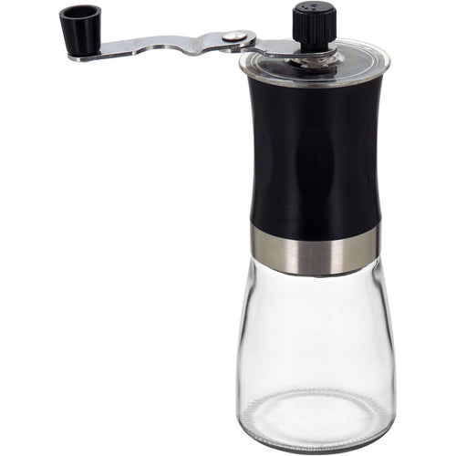 Moedor de Café em Vidro Transparente 17,5cm Ajuste de Granularidade