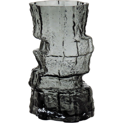 Vaso Vidro 25x11x11cm Cinza
