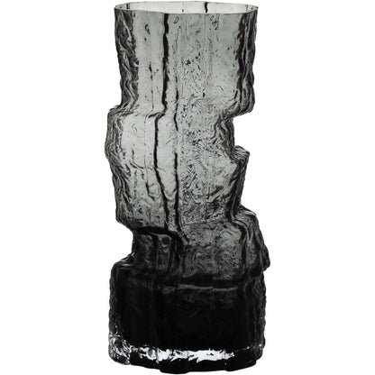Vaso Vidro 30x11x11cm Cinza