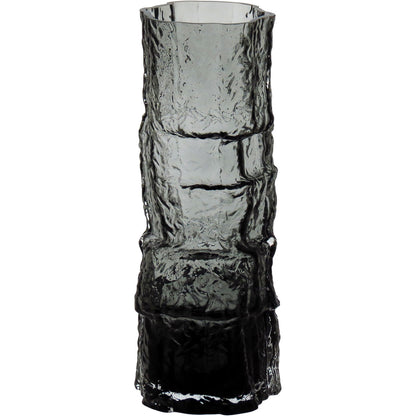 Vaso Vidro 30x11x11cm Cinza