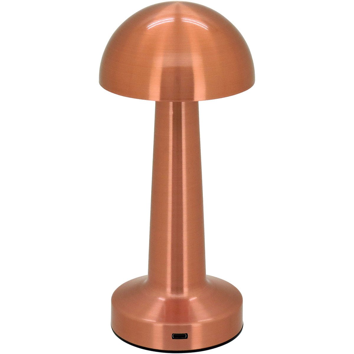 Luminária de LED Mesa USB Metal Cobre 22,5cm - Ajuste de Intensidade