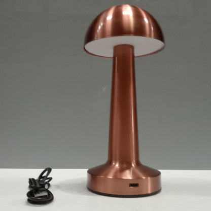 Luminária de LED Mesa USB Metal Cobre 22,5cm - Ajuste de Intensidade