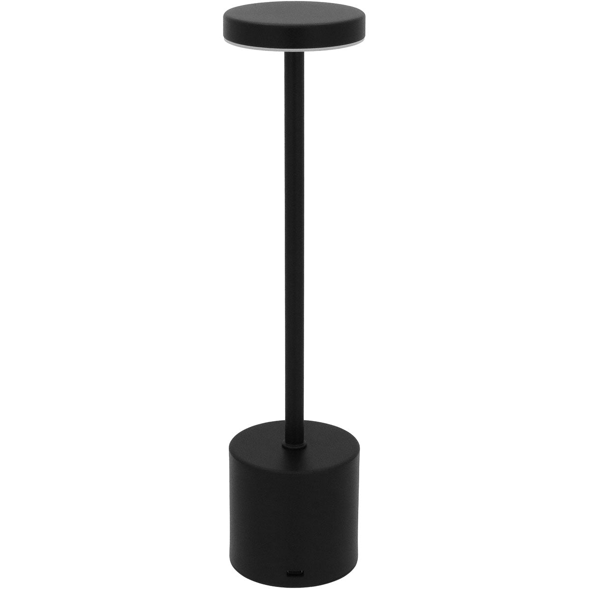 Luminária de LED Mesa USB Metal Preto 30,7cm Ajuste de Intensidade
