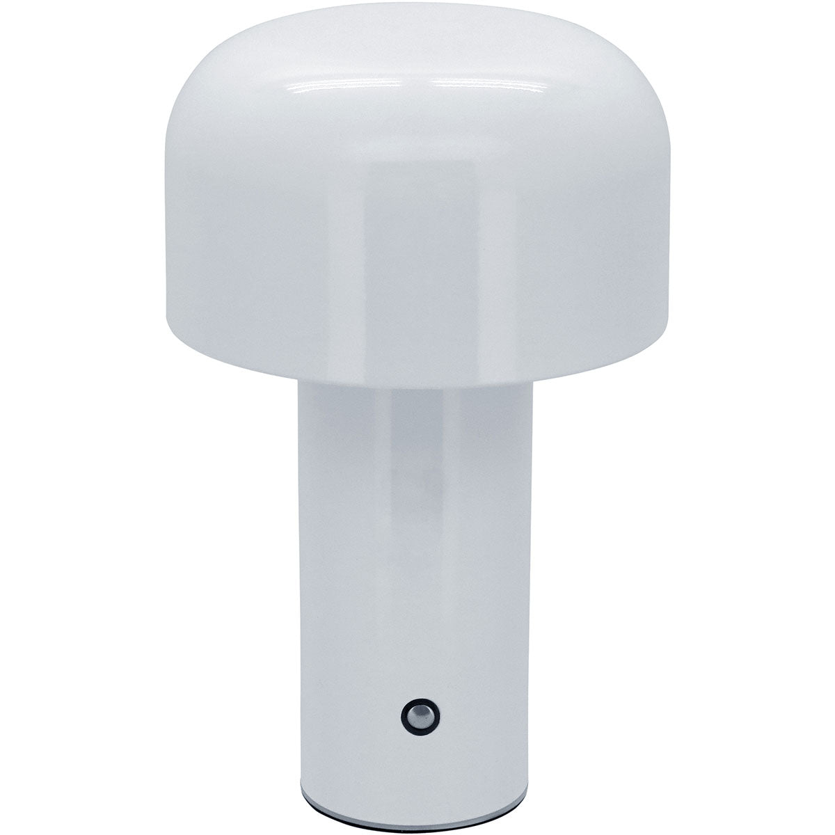 Luminária de Mesa LED USB Metal Branca 21,5cm Com Ajuste de Intensidade