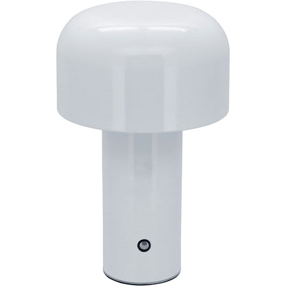 Luminária de Mesa LED USB Metal Branca 21,5cm Com Ajuste de Intensidade