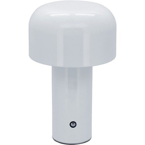 Luminária de Mesa LED USB Metal Branca 21,5cm Com Ajuste de Intensidade