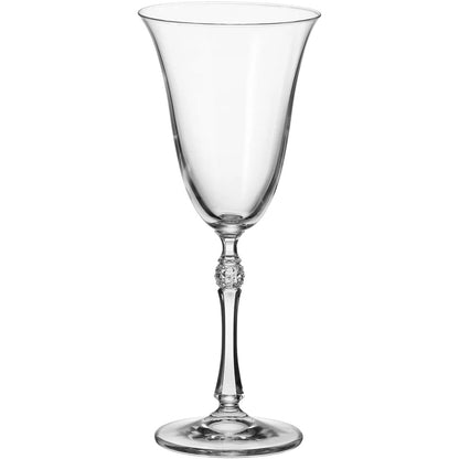 Conjunto 6 Taças Água Bohemia Parus Cristal 350ml Transparente