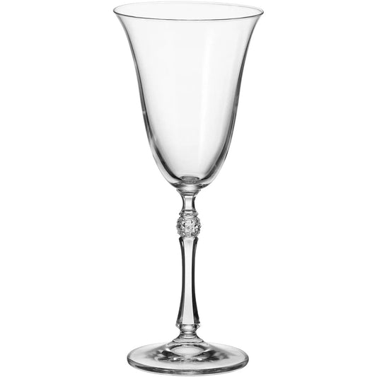 Conjunto 6 Taças Água Bohemia Parus Cristal 350ml Transparente