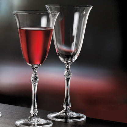 Conjunto 6 Taças Água Bohemia Parus Cristal 350ml Transparente