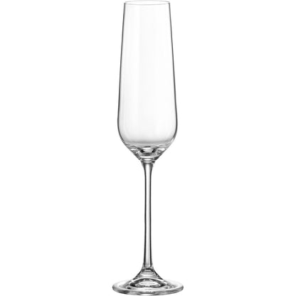 Conjunto 16 Taças Bohemia Globo Cristal Transparente para Vinho e Champanhe