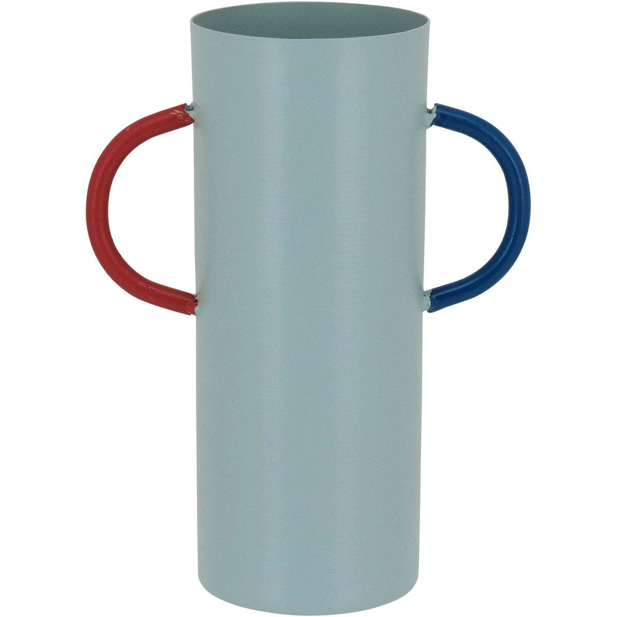 Vaso Decorativo Metal Verde 15x11cm para Arranjos Florais