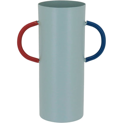 Vaso Decorativo Metal Verde 15x11cm para Arranjos Florais