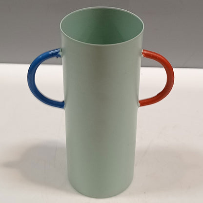 Vaso Decorativo Metal Verde 15x11cm para Arranjos Florais