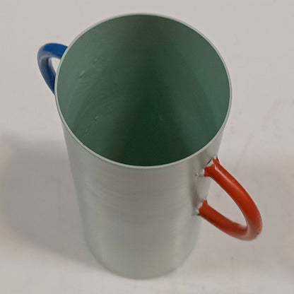 Vaso Decorativo Metal Verde 15x11cm para Arranjos Florais
