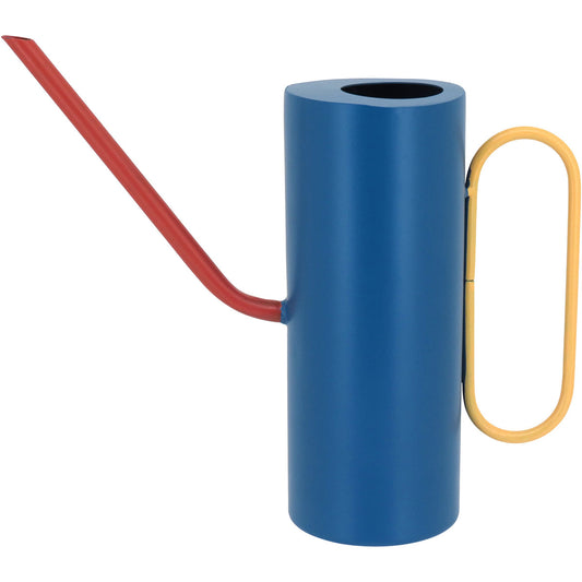 Vaso Decorativo Metal Azul 23x25cm para Flores e Folhagens