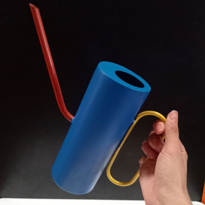 Vaso Decorativo Metal Azul 23x25cm para Flores e Folhagens