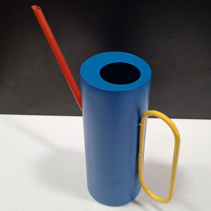 Vaso Decorativo Metal Azul 23x25cm para Flores e Folhagens