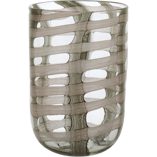 Vaso Vidro 30x20x20cm Verde