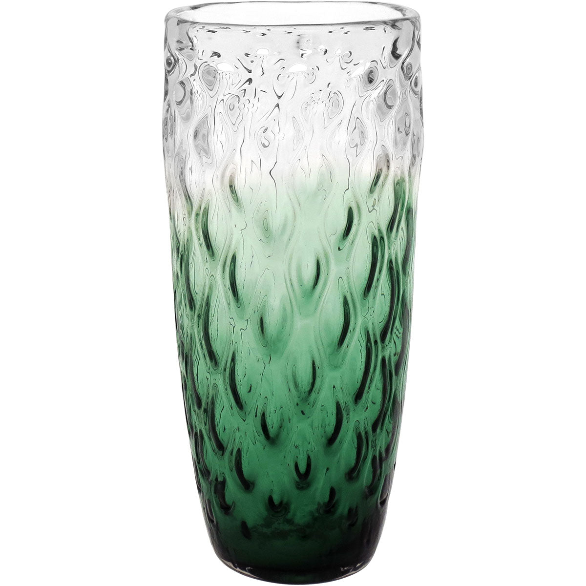 Vaso Vidro 51x23x23cm Verde