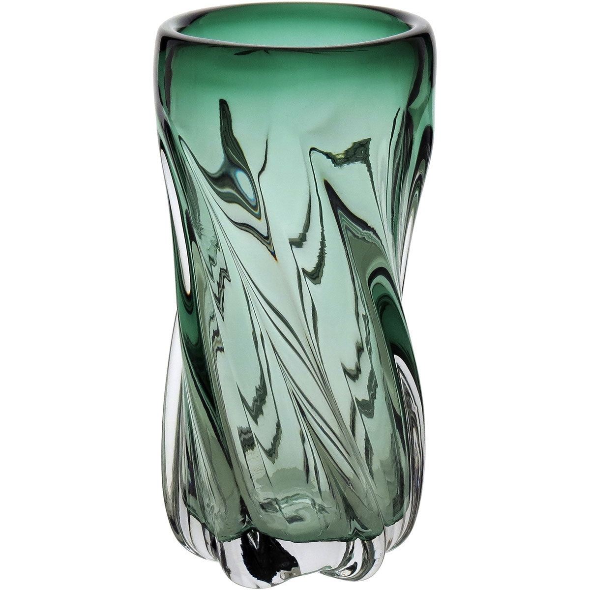 Vaso Vidro 22x10x10cm Verde
