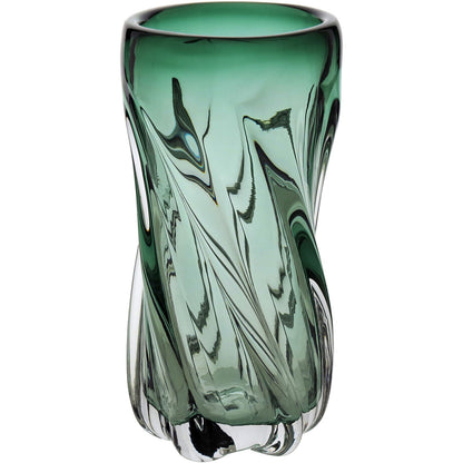 Vaso Vidro 22x10x10cm Verde