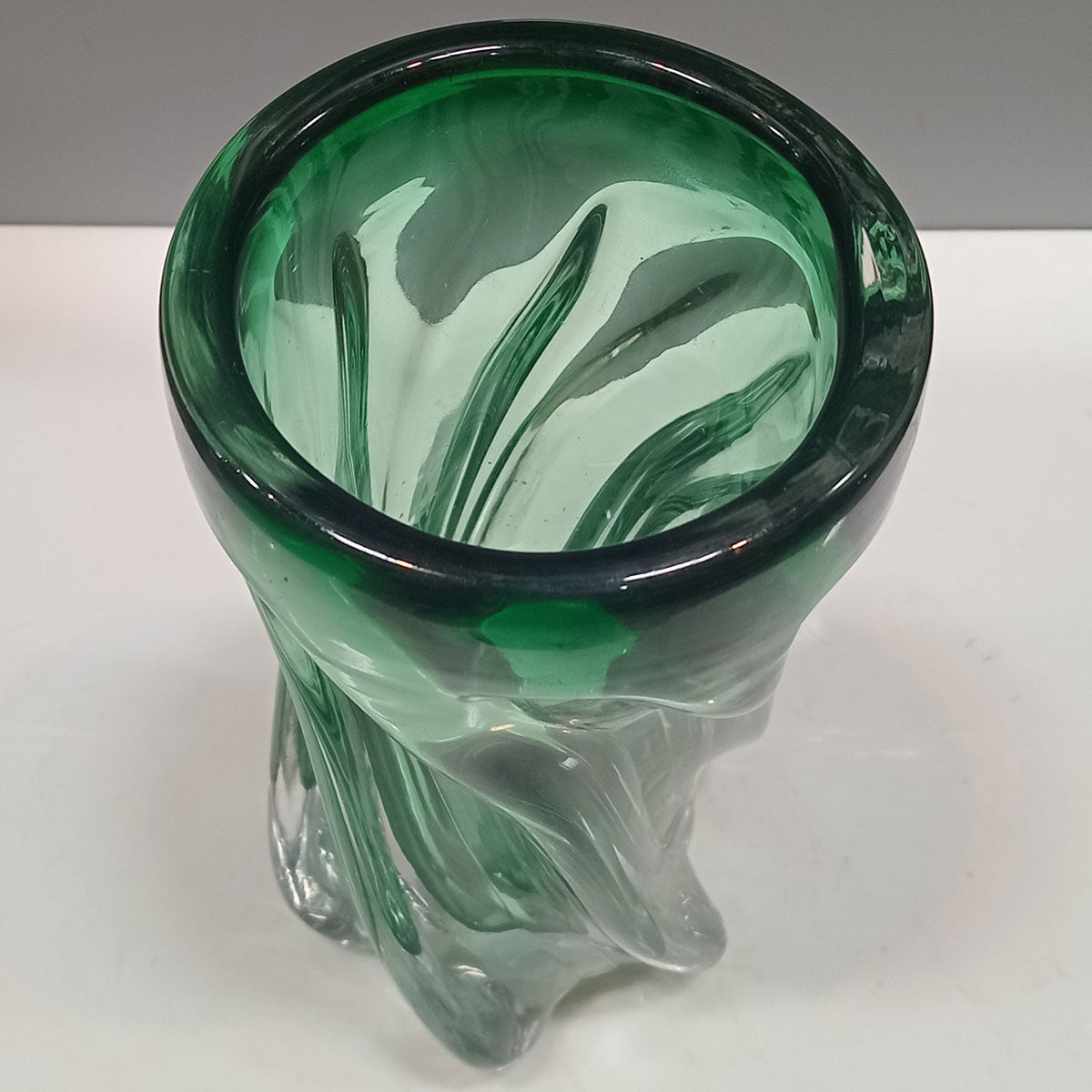Vaso Vidro 22x10x10cm Verde