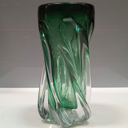 Vaso Vidro 22x10x10cm Verde