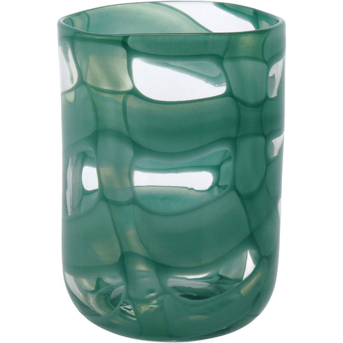 Vaso Vidro 22x16x16cm Verde