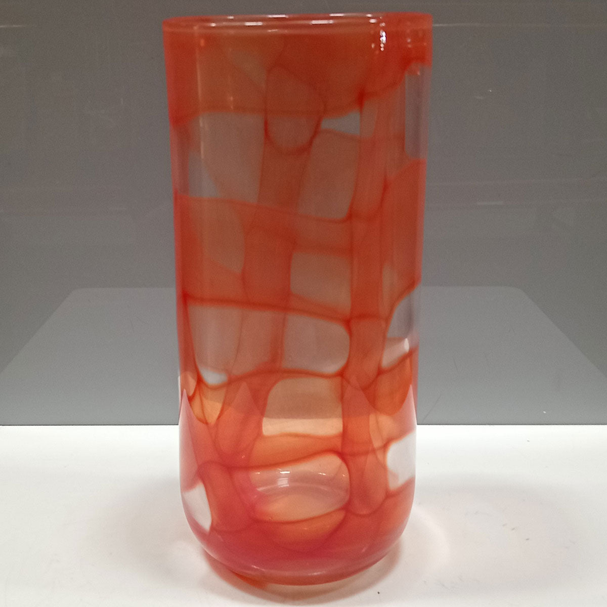 Vaso Vidro 28x12x12cm Âmbar