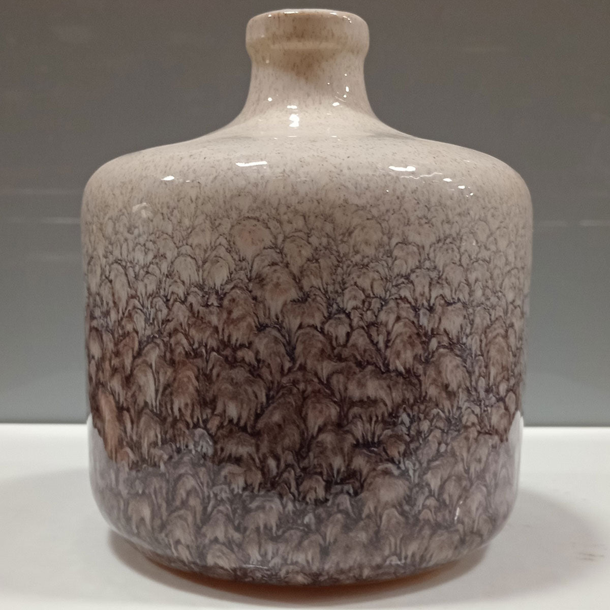 Vaso de Cerâmica Azul 20x17cm Ideal para Flores - Decoração Elegante