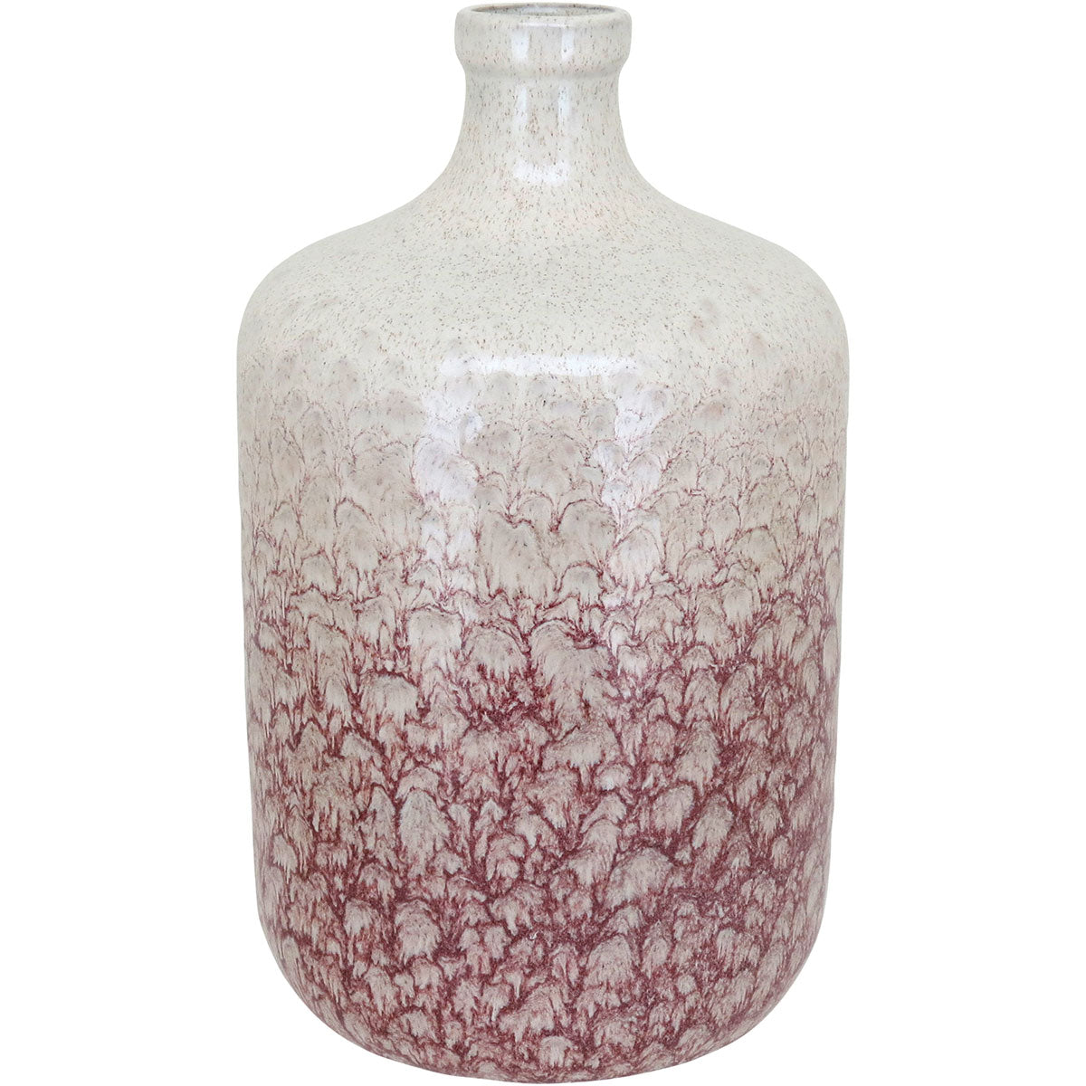 Vaso de Cerâmica Rosa 30x18cm Decoração Elegante para Ambientes