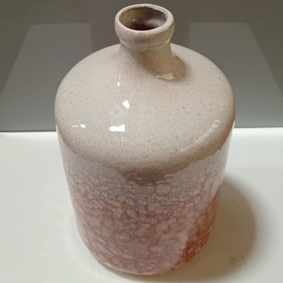 Vaso de Cerâmica Rosa 30x18cm Decoração Elegante para Ambientes