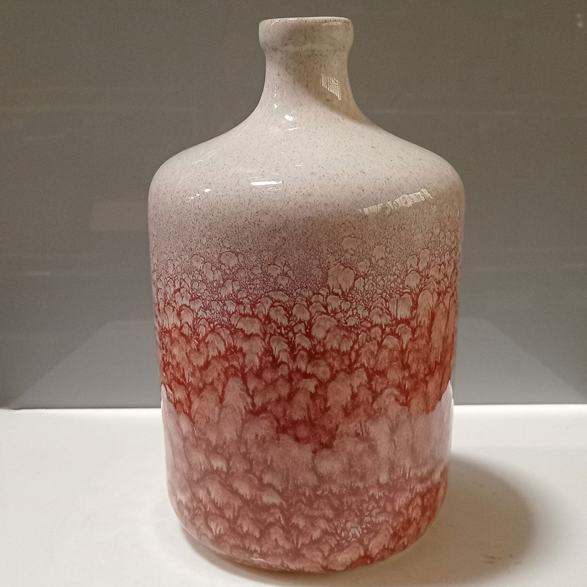 Vaso de Cerâmica Rosa 30x18cm Decoração Elegante para Ambientes