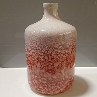 Vaso de Cerâmica Rosa 30x18cm Decoração Elegante para Ambientes